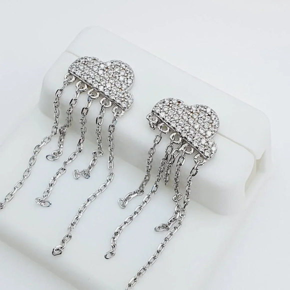 "925 Sterling Silver Cubic Zirconia Earrings, U19254698 - Picture 2 of 11